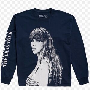 Taylor Swift Midnight blue Eras Tour Long Sleeve Tee